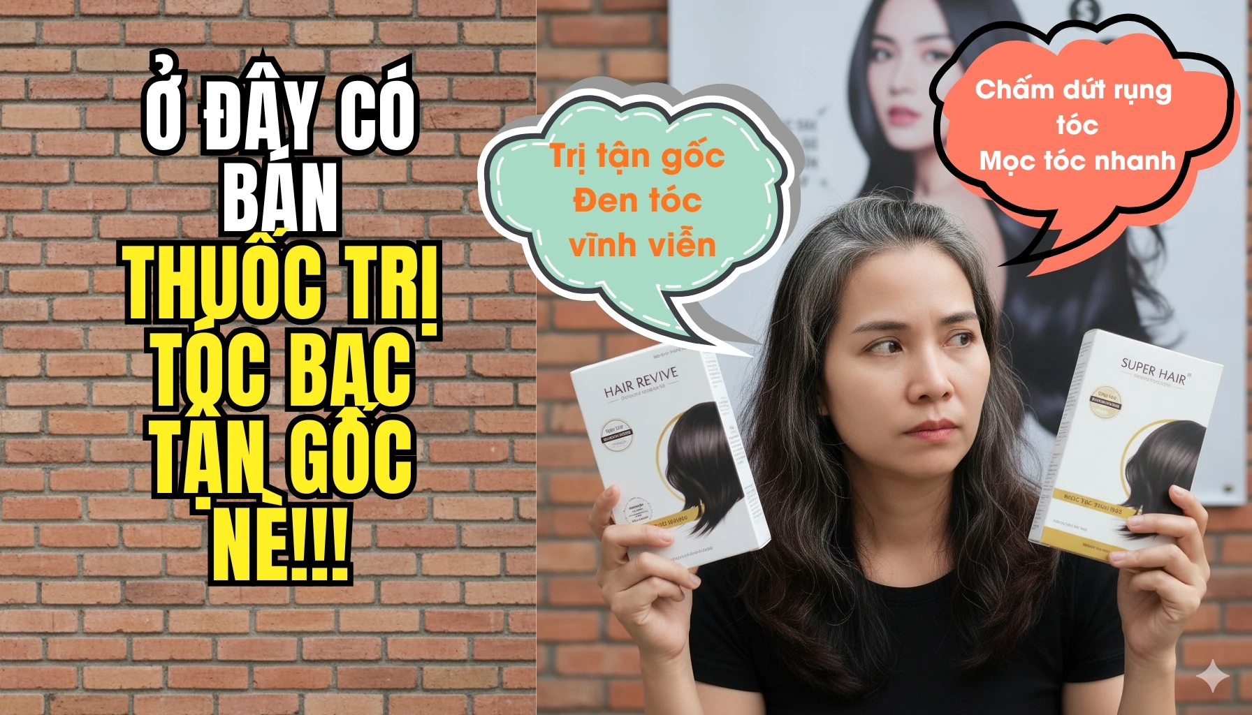 Thuốc trị tóc bạc sớm nào hiệu quả nhất hiện nay?