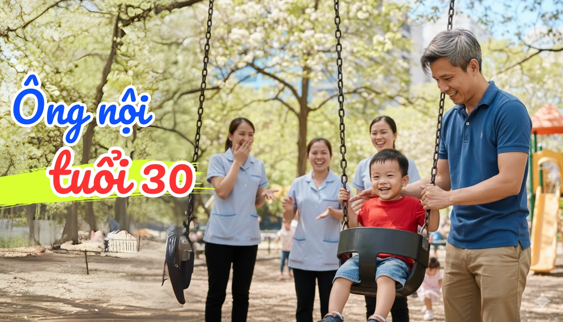 Ông nội tuổi 30 vì tóc bạc sớm – Chuyện vui mà nhiều người gặp phải