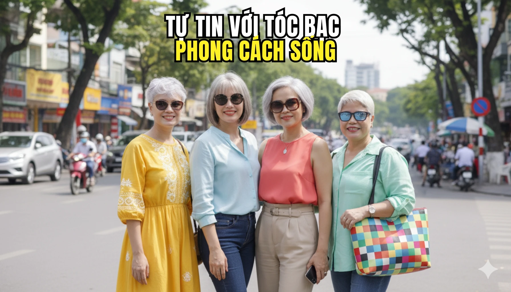 Để tóc bạc tự nhiên: Xu hướng sống thật và yêu chính mình