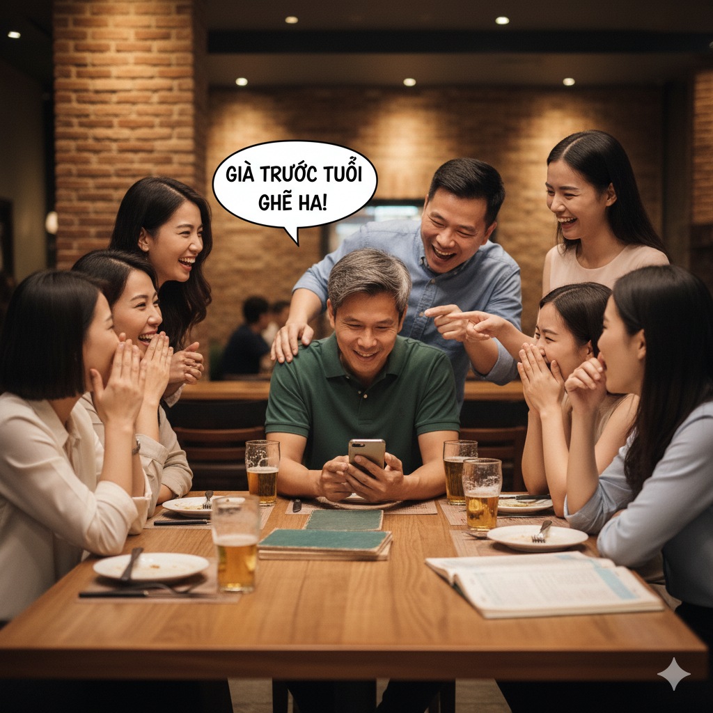 Nhóm bạn bè họp lớp