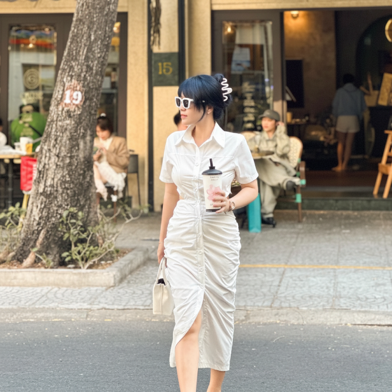 Diễm Hương - tóc xanh đen